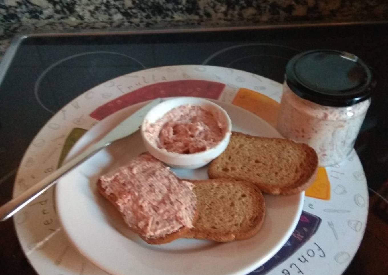 Paté de jamón y queso light