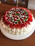 Torta chantilly ai frutti di bosco