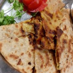 A picture of Aalu ka paratha.