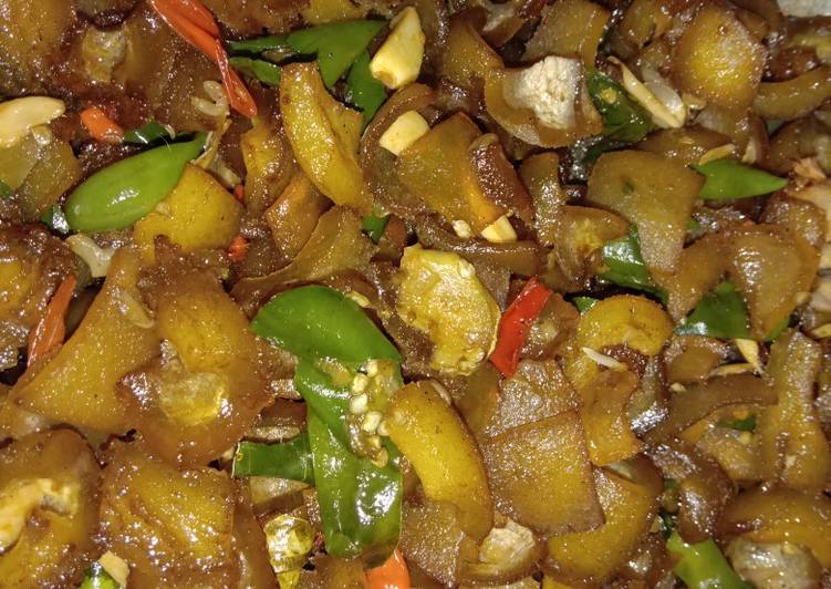 Tumis kikil Cabe ijo