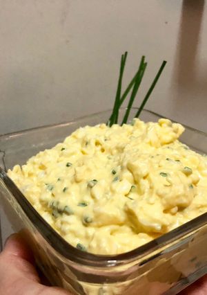 Una foto de Pasta de huevo🥚💕