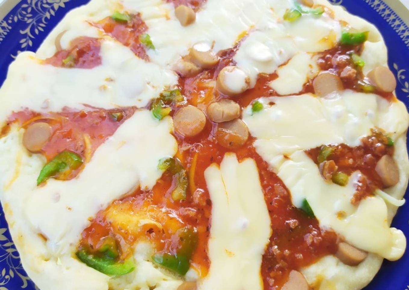 Resep Pizza panggang Teflon 😉, Bisa Manjain Lidah