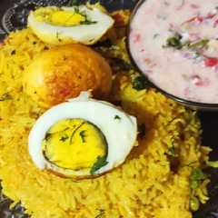 A picture of Egg Biryani.