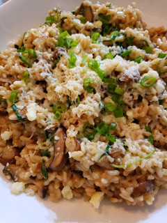 A picture of "French Onion Soup" Risotto.
