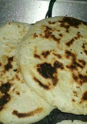Una foto de Arepas de yuca