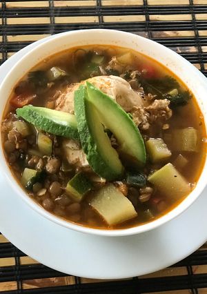 Una foto de Sopa de lentejas a mi manera