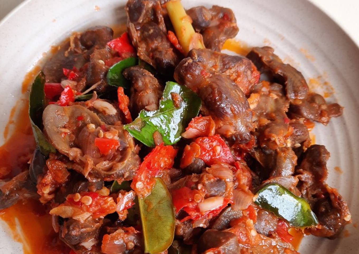 Ampela Ayam Balado Pedes