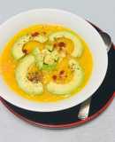 Sopa Fría de Calabaza, Zanahoria y Palta (Abacate)