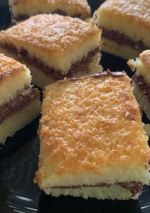 Una foto de Mini bizcocho relleno de nutella