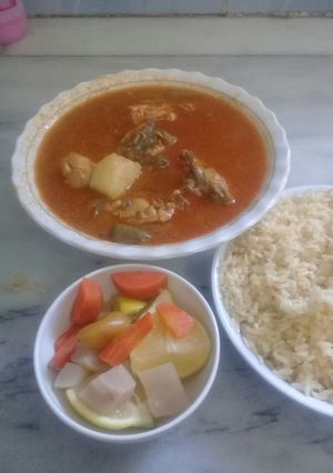 صورة لوصفة باميا بدجاج