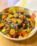 Ensalada súper completa con sardinillas y kumquats - Semana 21 de embarazo