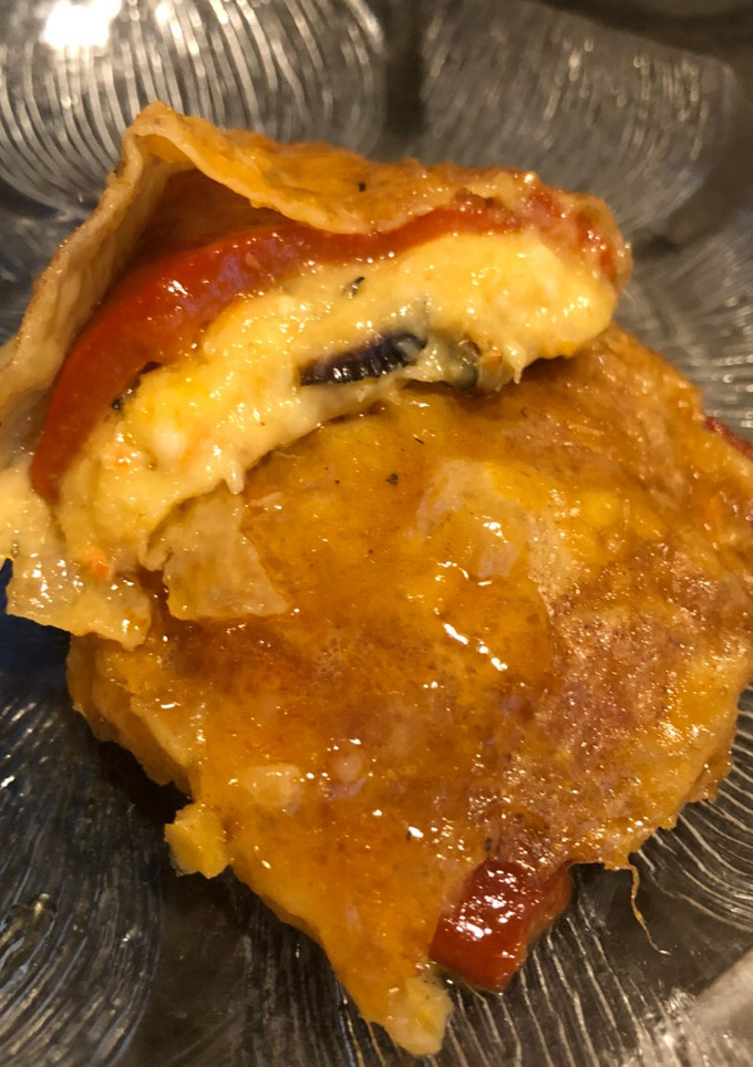Una foto de Pimientos de piquillo rellenos de marisco (aptos para celiacos)