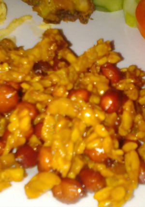 Foto resep Kering gurih simpel (no cabe) pelengkap nasi kuning anak