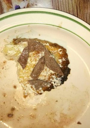 Una foto de Tostada de carne y alioli