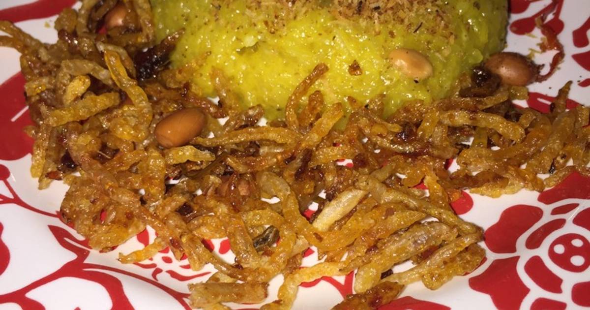 Resep Ketan kuning serundeng oleh Dewayani Cookpad