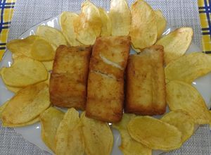 Foto de Bacalhau frito com Batata frita