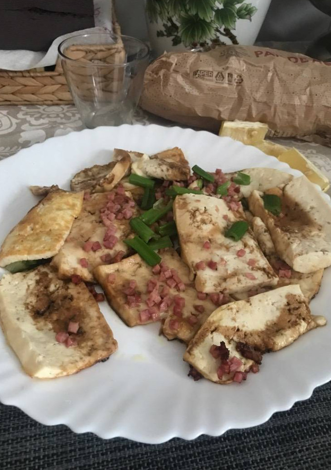 Una foto de Tofu estilo shanghay