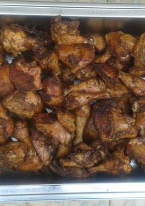 A picture of Charcoal roasted chicken #Kampala contest.