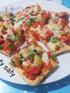 صورة لوصفة بيتزا صحية(بدون دقيق)