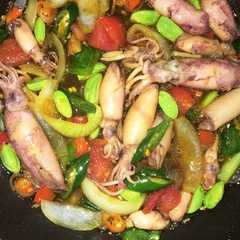 Tumis Cumi Asin Pete রেসিপির প্রধান ছবি