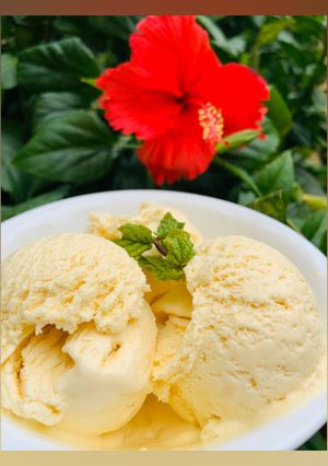 A picture of Mango Ice cream! 🍦.