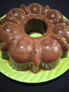 Foto resep Puding coklat fla vanila