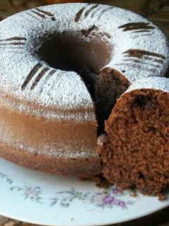 Una foto de Budín húmedo doble chocolate💜