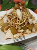 Chayotes au poulet saveurs asiatiques