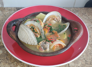 Una foto de Caldillo de almejas