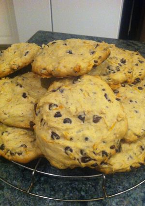 Una foto de Galletas de calabaza con chispas de chocolate