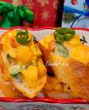 Bánh mì nướng Canape cho tiệc Giáng Sinh