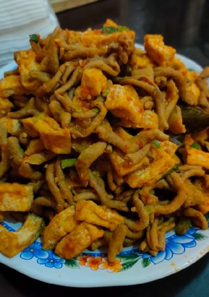 Foto resep Oseng usus tahu