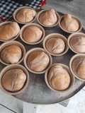 Bolinhos de whey de morango