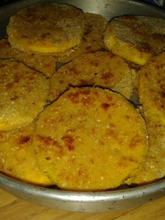 Una foto de Milanesas de calabaza
