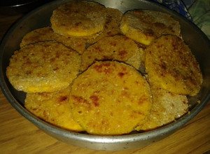 Una foto de Milanesas de calabaza