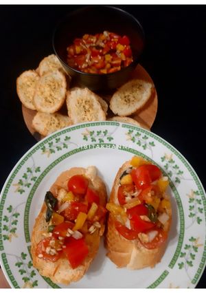 A picture of Italian Bruschette.