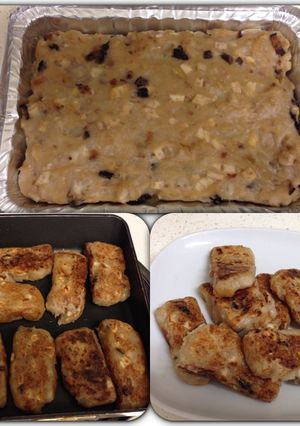 A picture of Taro Cake.