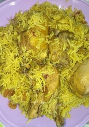 صورة لوصفة كبسة الفراخ