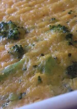 Una foto de Pastel de calabaza y brócoli