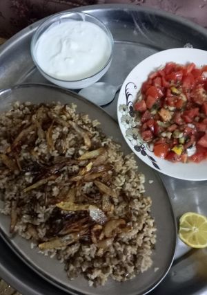 صورة لوصفة مجدرة ارز...😋