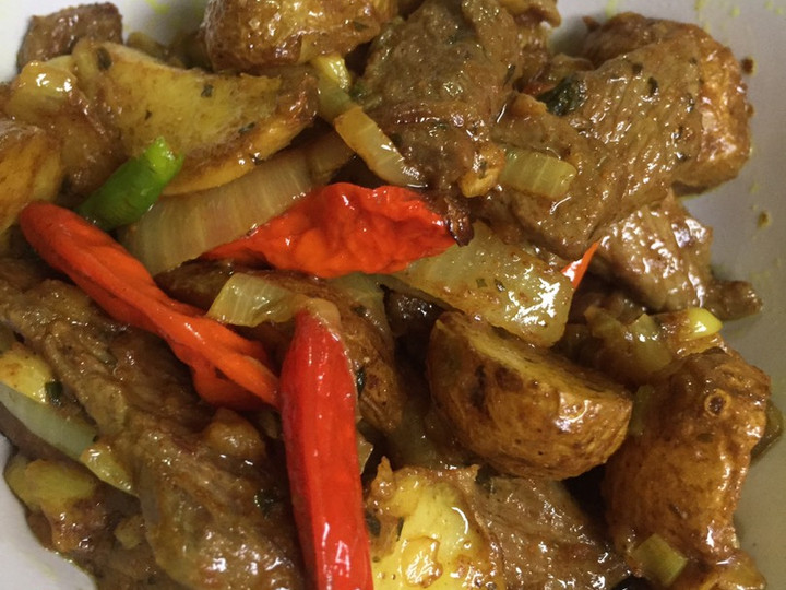 Wajib coba! Bagaimana cara bikin Daging goreng bumbu kuning yang spesial