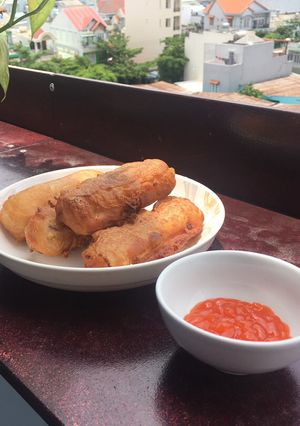 Hình của món Chả giò chay.