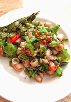 Foto resep Tumis Pamisin (pare cumi asin) Simple Pedas Enak