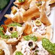 Corolles apéritifs feuilles de brick thon mayonnaise et pesto 😋