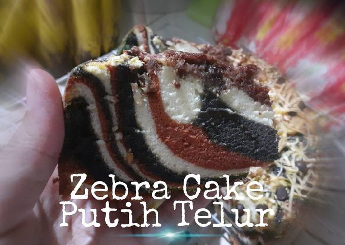 Zebra Cake Marmer Putih Telur