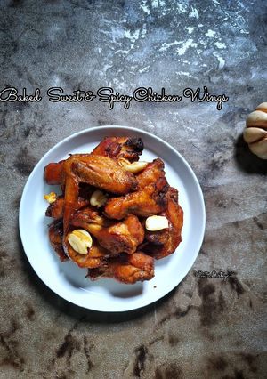 Foto resep Baked Sweet & Spicy Chicken Wings