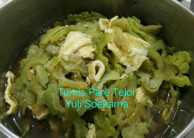 Resep Tumis Pare Telor Anti Gagal