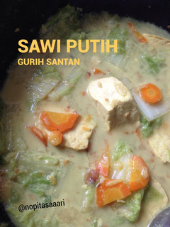 Foto resep Sawi putih gurih santan