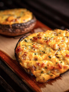 Una foto de Champiñones rellenos de Almogrote Guachinerfe y bacon