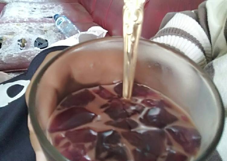 Resep: Es coklat jelly yang sederhana